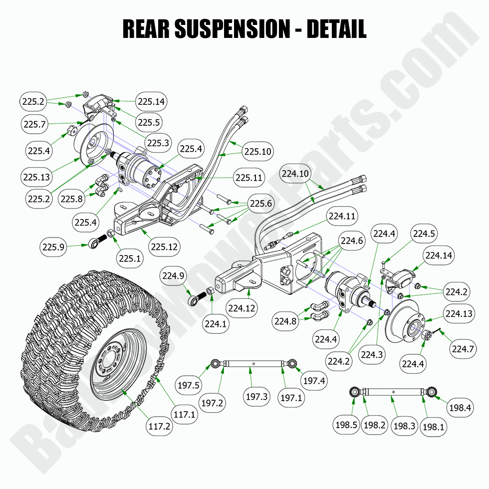 2022 Renegade - Gas - Rear Suspension Detail
